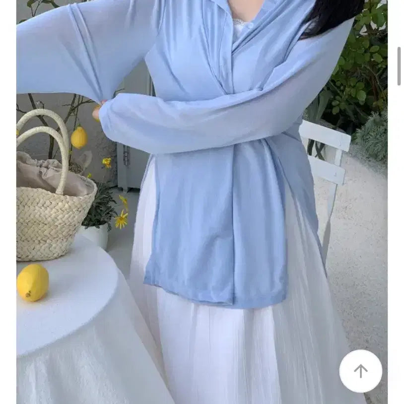 [BUNJANG] Flat Per Have Shirt (Sky Blue) / 새상품) 플랫퍼 헤브셔츠 (소라)