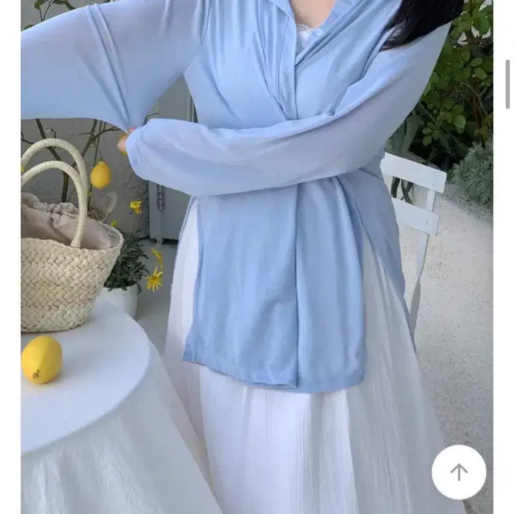 [BUNJANG] Flat Per Have Shirt (Sky Blue) / 새상품) 플랫퍼 헤브셔츠 (소라)