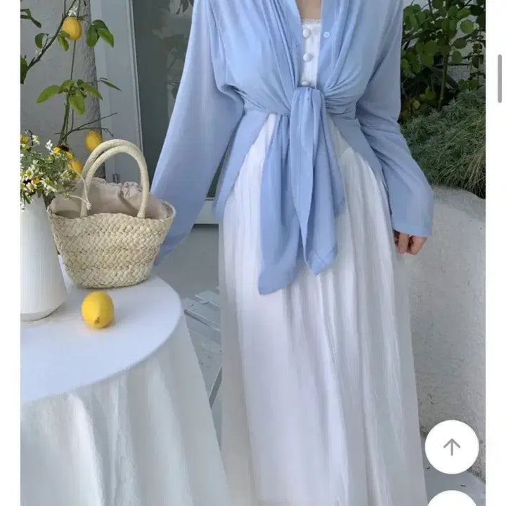 [BUNJANG] Flat Per Have Shirt (Sky Blue) / 새상품) 플랫퍼 헤브셔츠 (소라)