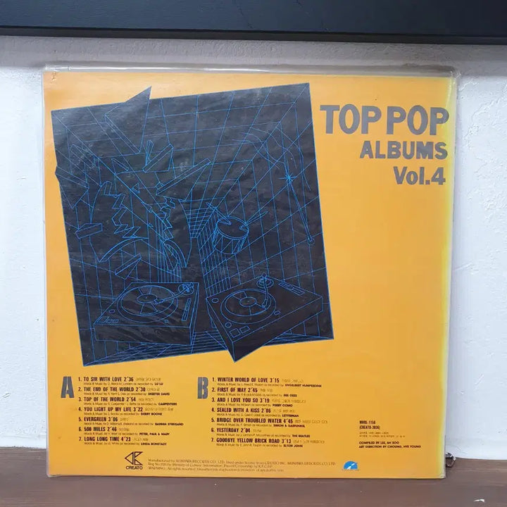 [BUNJANG] TOP TOP ALBUNS 4th LP Album / 미개봉 TOP TOP ALBUNS 4집 LP 1991