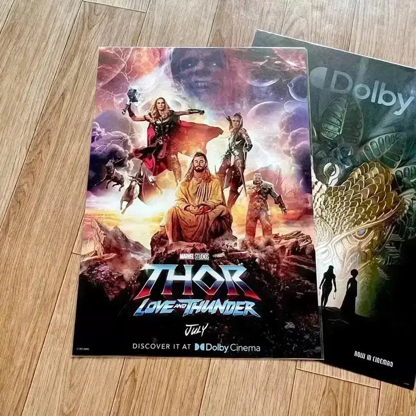 [BUNJANG] Thor: Love and Thunder Special Movie Goods / 토르러브앤썬더포스터 아이맥스돌비리얼디4DX스크린엑스씨네큐 필름마크아트카드