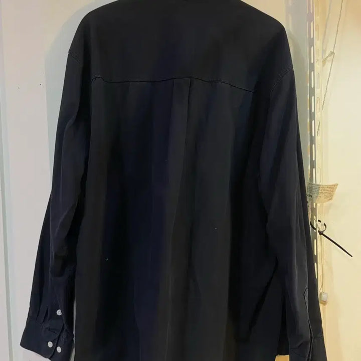 [BUNJANG] Yale Beanpole Navy Embroidered Shirt / 예일 빈폴 네이비색 자수 셔츠