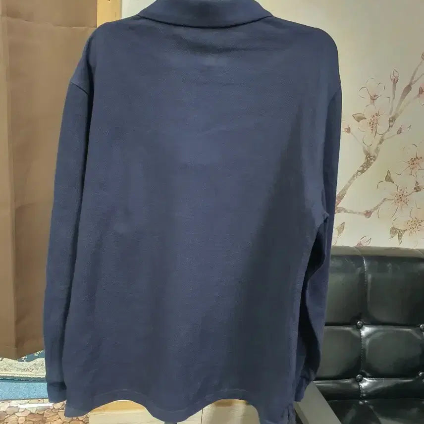 [BUNJANG] VELAN Navy Long Sleeve Polo Shirt / VELAN 남색 긴팔 폴로 티셔츠  택배비포함가