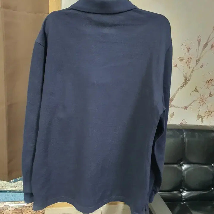 [BUNJANG] VELAN Navy Long Sleeve Polo Shirt / VELAN 남색 긴팔 폴로 티셔츠  택배비포함가
