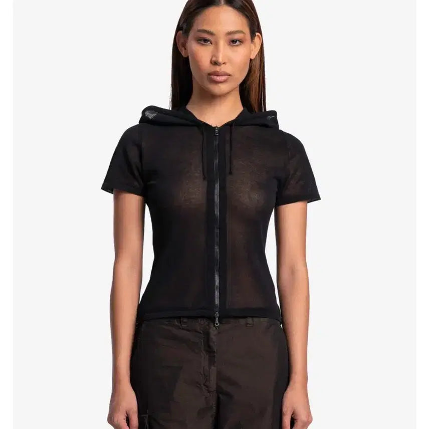 [BUNJANG] Our Legacy Slim Hooded Short-Sleeve Zip-Up / 아워레가시 슬림 후드 반팔집업