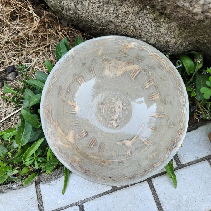 [BUNJANG] Buncheong Inhwamun Tea Bowl / 분청 인화문다완