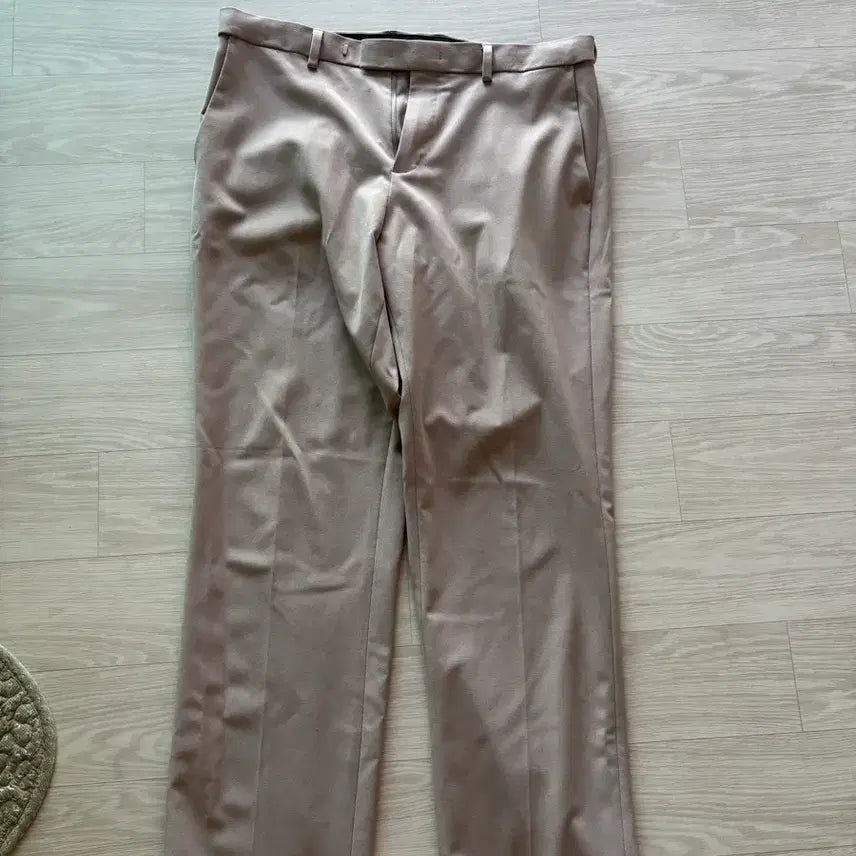 [BUNJANG] Musinsa Standard Semi Wide Slacks - Light Beige / 무신사 스탠다드 세미 와이드 슬랙스 라이트 베이지