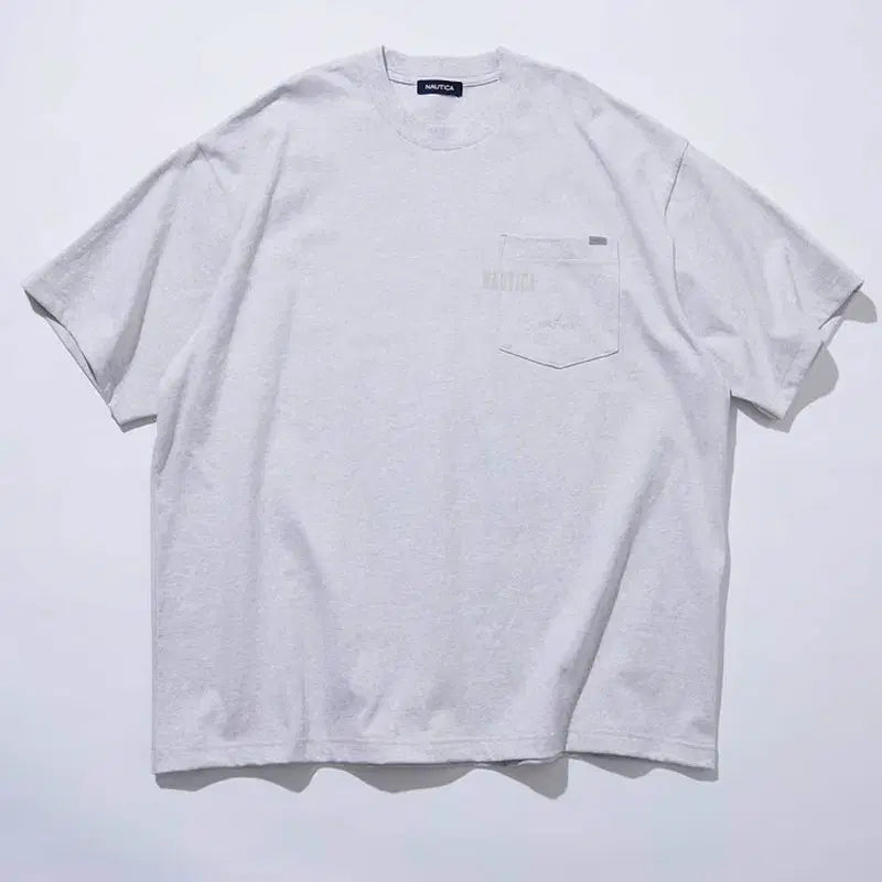 [BUNJANG] Nautica Japan Simple Pocket Oversized Short Sleeve T-shirt / 노티카재팬 심플 포켓 오버 반팔 s~xl 새상품 특가