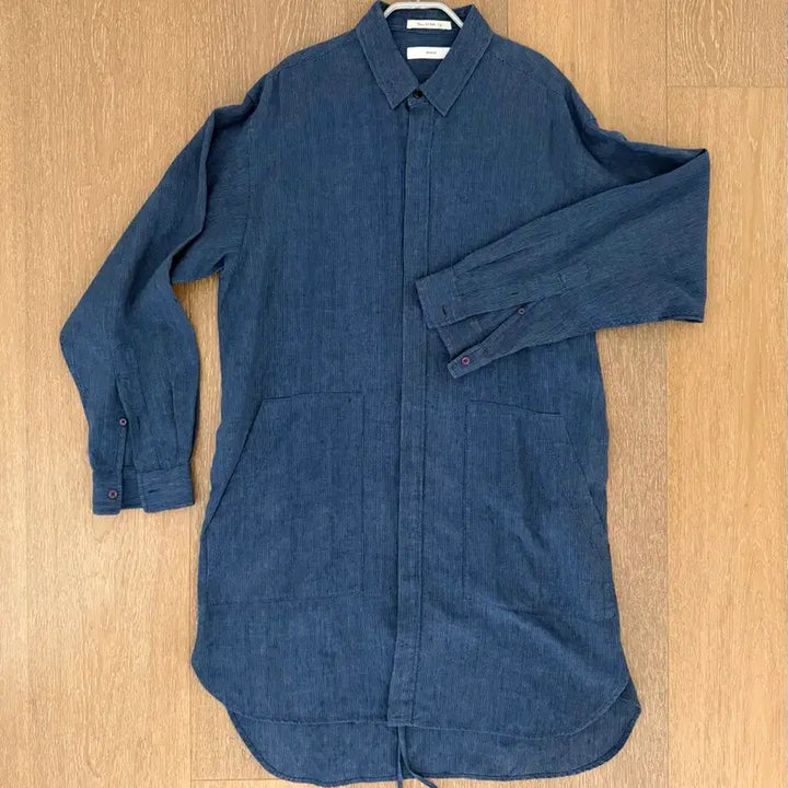 [BUNJANG] Beaker Unisex Long Linen Shirt / [유니섹스] Beaker 비이커 봄,여름 롱기장 마셔츠 블루 스프라이트