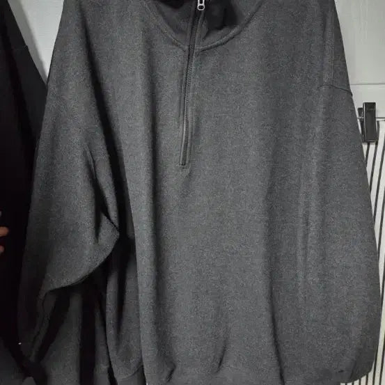 [BUNJANG] Uniqlo Brushed Half Zip-Up Sweatshirt / (4XL) 유니클로 브러시드 하프집업
