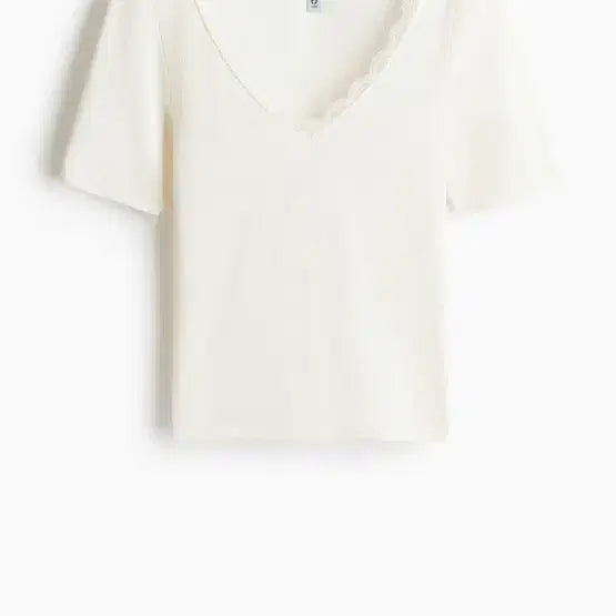 [BUNJANG] H&amp;M Rib Knit Top White S / H&amp;M 리브니트탑 화이트 S