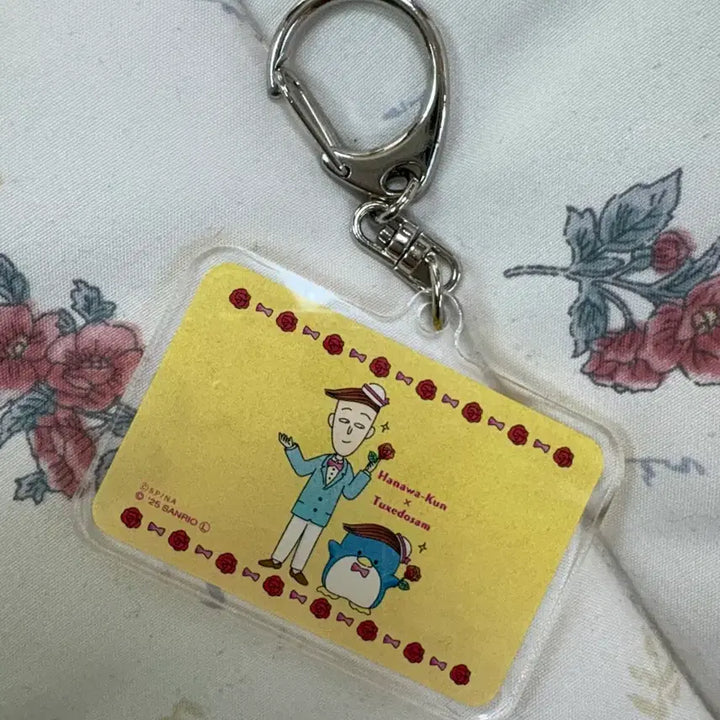 [BUNJANG] Sanrio Hanawagun x Tuxedosam Acrylic Keyring / 산리오 하나와군 X 턱시도샘 키링