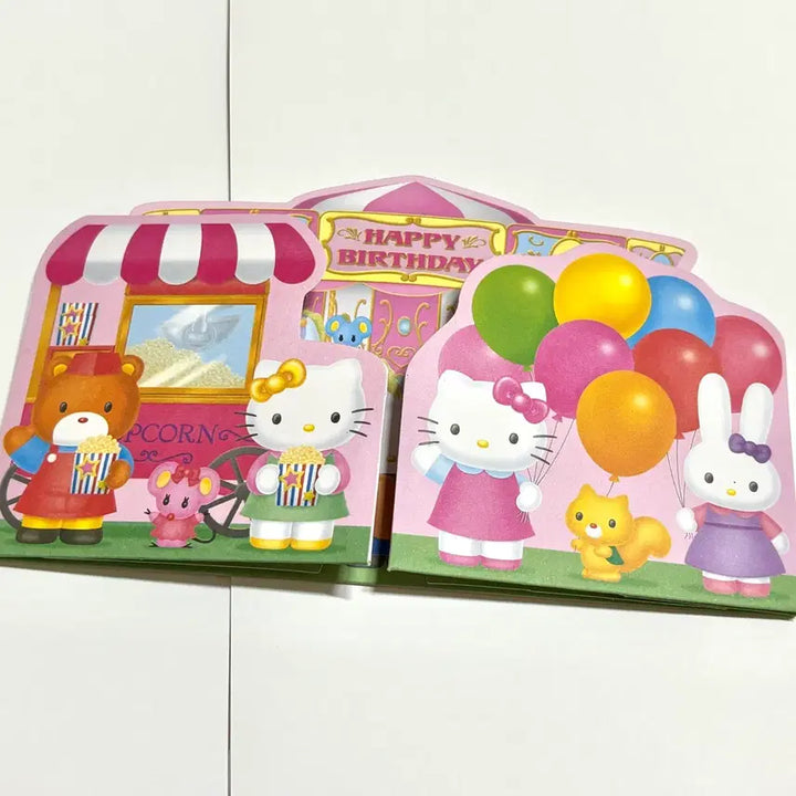 [BUNJANG] Hello Kitty Vintage Pop-Up Happy Birthday Card / 키티 고전문구 팝업 카드 해피버스데이
