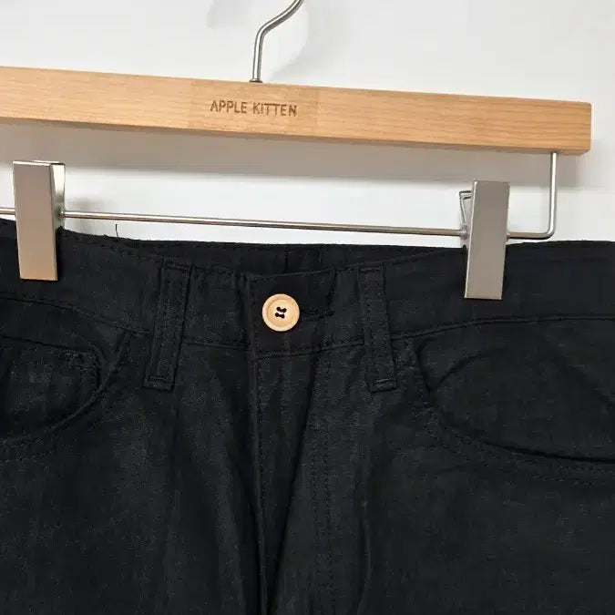 [BUNJANG] Linen Black Shorts / S싸이즈 린넨 블랙 반바지