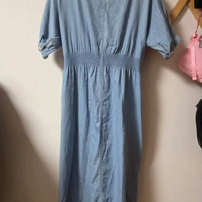 [BUNJANG] Long Denim Dress / 청치마 롱원피스 청원피스 티셔츠 55 66초