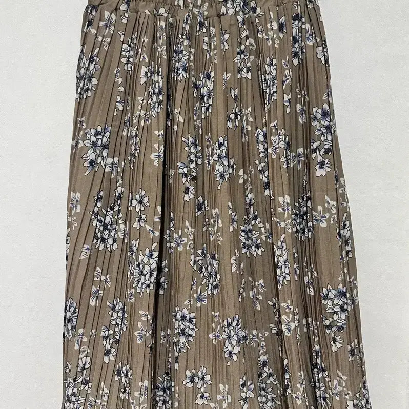 [BUNJANG] Floral Pleated Midi Skirt Set / 꽃무늬 플리츠 미디스커트 세트