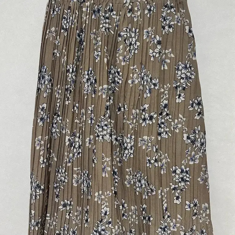 [BUNJANG] Floral Pleated Midi Skirt Set / 꽃무늬 플리츠 미디스커트 세트