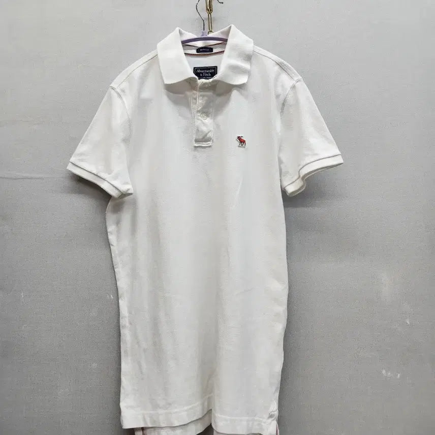 [BUNJANG] Abercrombie &amp; Fitch Logo Embroidered Polo Shirt (Size S) / 아베크롬비 로고자수 반팔카라 S(S)