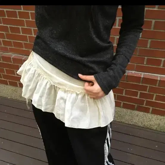 [BUNJANG] Layered Wrap Skirt / 레이어드 랩 스커트
