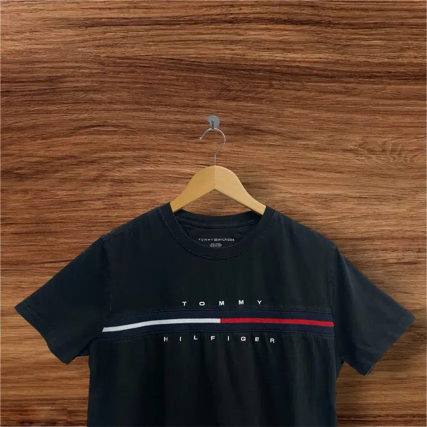 [BUNJANG] Tommy Hilfiger Flag Logo Round T-shirt M / 타미힐피거 플래그 로고 라운드 티셔츠 M