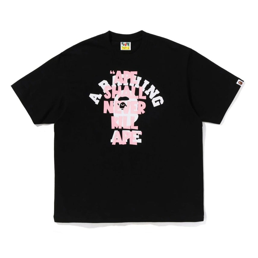 [BUNJANG] BAPE Shell College Relaxed Fit Short Sleeve T-shirt / [해외] 베이프 쉘 네이버 킬 에이프 컬리지 릴렉스드핏 반팔 티셔츠