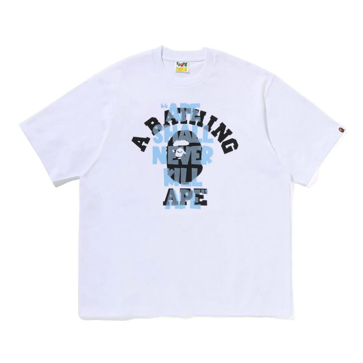 [BUNJANG] BAPE Shell College Relaxed Fit Short Sleeve T-shirt / [해외] 베이프 쉘 네이버 킬 에이프 컬리지 릴렉스드핏 반팔 티셔츠