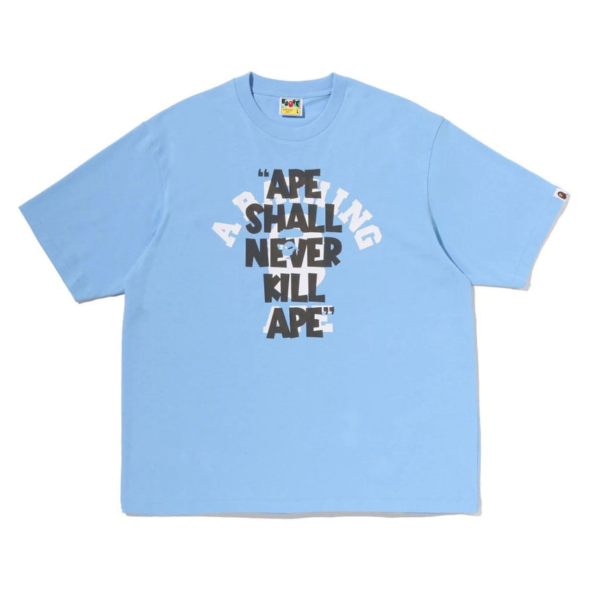 [BUNJANG] BAPE Shell College Relaxed Fit Short Sleeve T-shirt / [해외] 베이프 쉘 네이버 킬 에이프 컬리지 릴렉스드핏 반팔 티셔츠