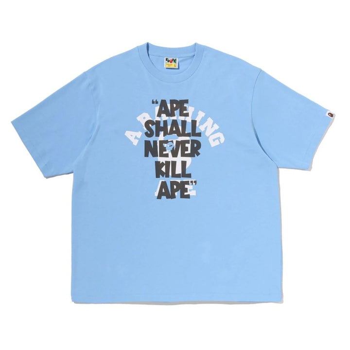 [BUNJANG] BAPE Shell College Relaxed Fit Short Sleeve T-shirt / [해외] 베이프 쉘 네이버 킬 에이프 컬리지 릴렉스드핏 반팔 티셔츠