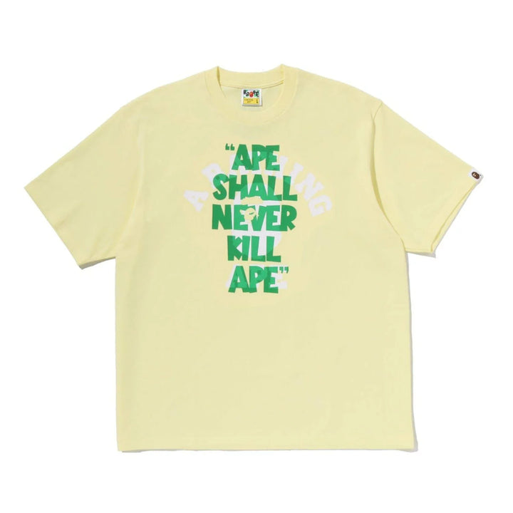 [BUNJANG] BAPE Shell College Relaxed Fit Short Sleeve T-shirt / [해외] 베이프 쉘 네이버 킬 에이프 컬리지 릴렉스드핏 반팔 티셔츠