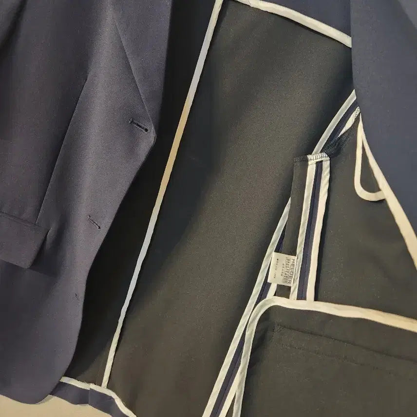 [BUNJANG] HELPER Navy Short Sleeve Jacket / HELPER 헬퍼 반팔 자켓 네이비