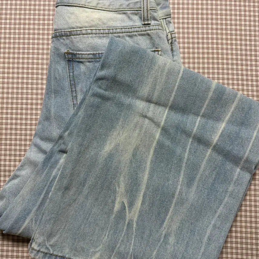 [BUNJANG] Technical Washing Wide Denim Jeans / [마지막 가격내림/새상품]테크니컬 워싱 와이드 데님