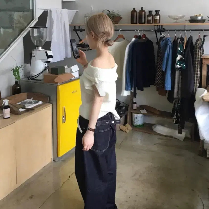 [BUNJANG] Ourcabinet Selvedge Buckle Pants / 아워캐비넷 셀비지 버클 팬츠