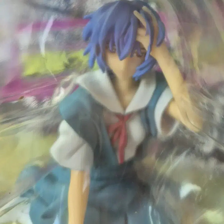 [BUNJANG] Evangelion Ayanami Rei School Uniform Statue Figure / 에반게리온 아야나미 레이 교복 좌상 건빵 피규어