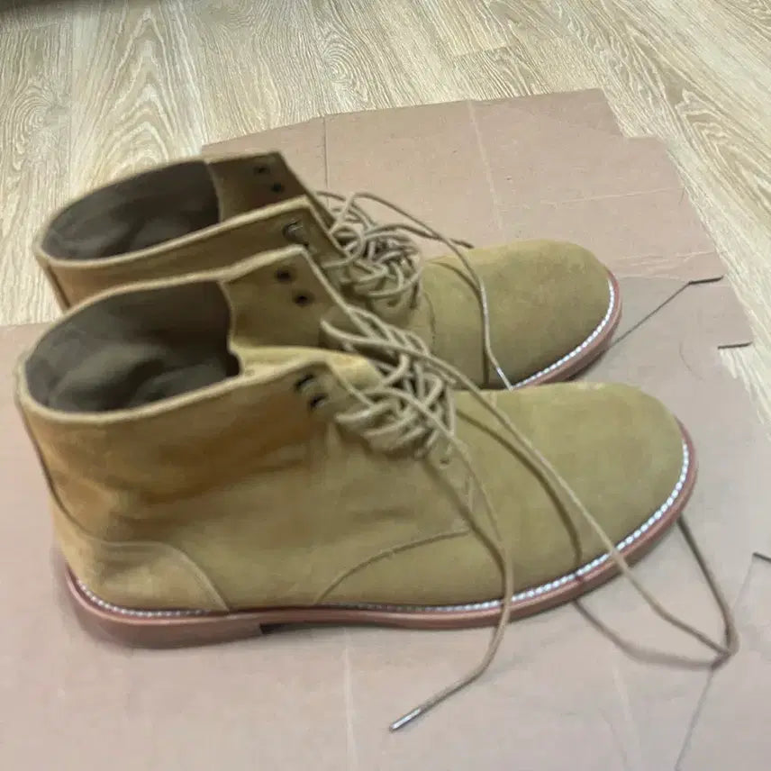 [BUNJANG] Lost Garden Field Boots Beige / 로스트가든 유니폼 필드부츠 베이지(43/280)