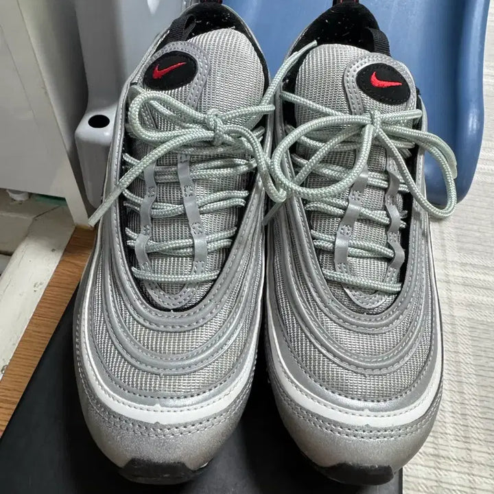 [BUNJANG] Nike Air Max 97 Silver Sneakers / 나이키 에어맥스97 실버 265 판매
