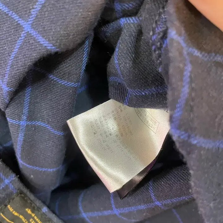 [BUNJANG] Uniform Bridge Navy Check Shirt L / 유니폼브릿지 네이비 체크 셔츠 L