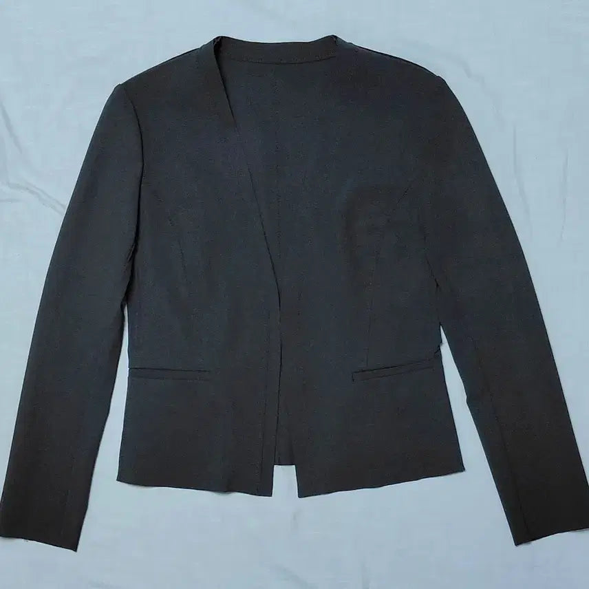 [BUNJANG] iCB Stretch No-Collar Jacket (Black, JPN 9) / [정품] iCB 노카라 스트레치 자켓 (블랙/JPN 9사이즈)