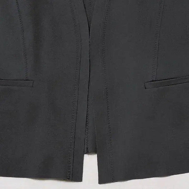 [BUNJANG] iCB Stretch No-Collar Jacket (Black, JPN 9) / [정품] iCB 노카라 스트레치 자켓 (블랙/JPN 9사이즈)