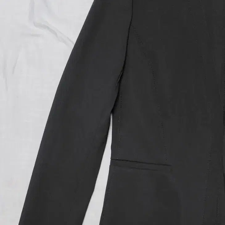 [BUNJANG] iCB Stretch No-Collar Jacket (Black, JPN 9) / [정품] iCB 노카라 스트레치 자켓 (블랙/JPN 9사이즈)
