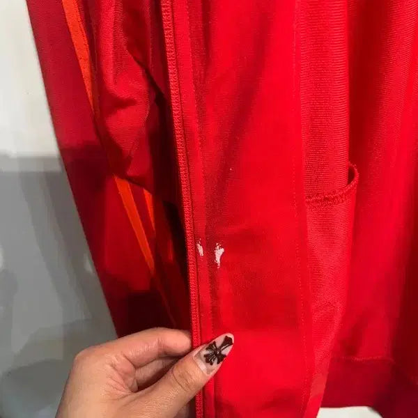 [BUNJANG] Adidas Firebird Track Top Jacket Red and Orange / 105 아디다스 파이어버드 트랙탑 져지 집업 빨주