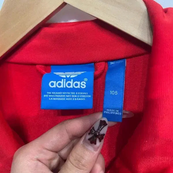 [BUNJANG] Adidas Firebird Track Top Jacket Red and Orange / 105 아디다스 파이어버드 트랙탑 져지 집업 빨주