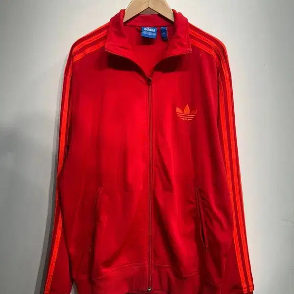 [BUNJANG] Adidas Firebird Track Top Jacket Red and Orange / 105 아디다스 파이어버드 트랙탑 져지 집업 빨주