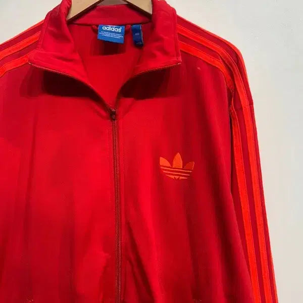 [BUNJANG] Adidas Firebird Track Top Jacket Red and Orange / 105 아디다스 파이어버드 트랙탑 져지 집업 빨주