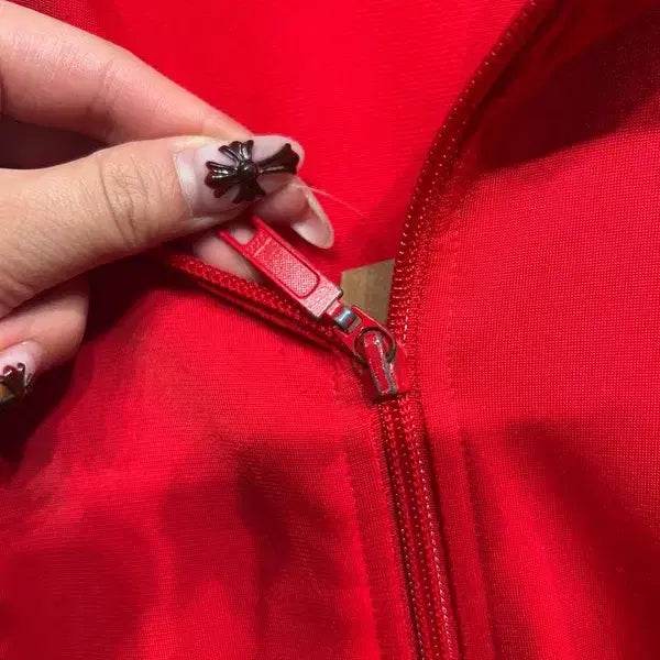 [BUNJANG] Adidas Firebird Track Top Jacket Red and Orange / 105 아디다스 파이어버드 트랙탑 져지 집업 빨주