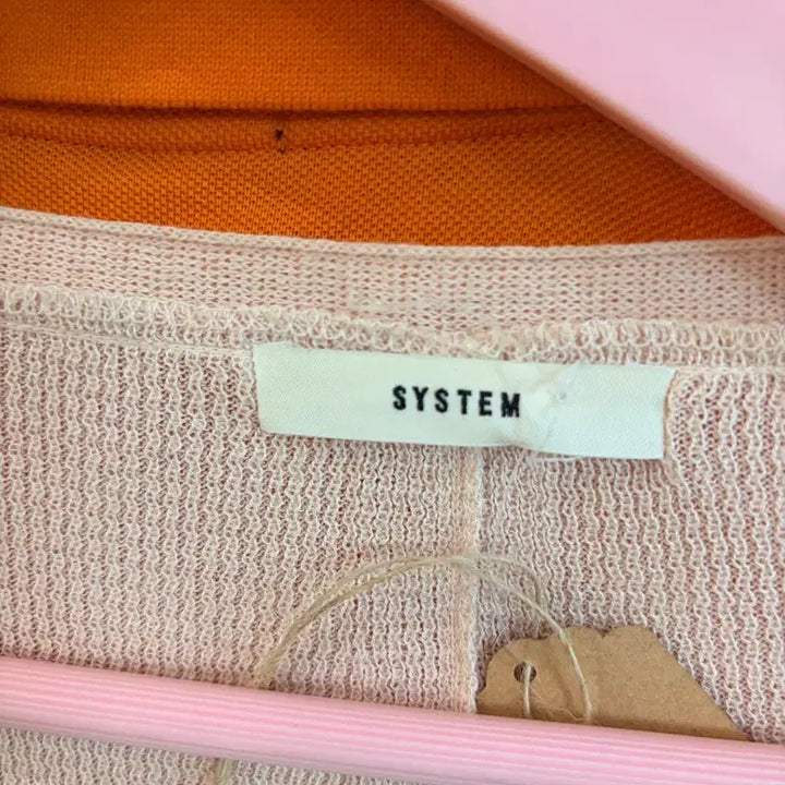 [BUNJANG] SISTEM Pink Knit Cardigan / 한섬 SISTEM 핑크색 니트 가디건