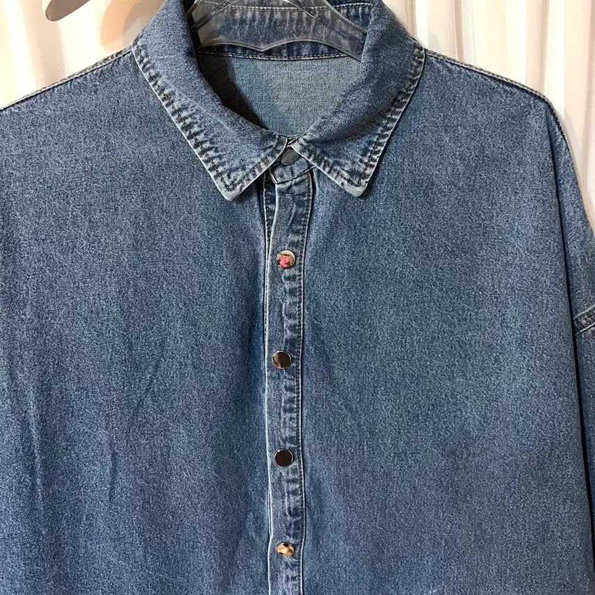 [BUNJANG] Denim Long Dress (Size 55.5-77) / 청 데님 롱 원피스 55반-77 거의새것
