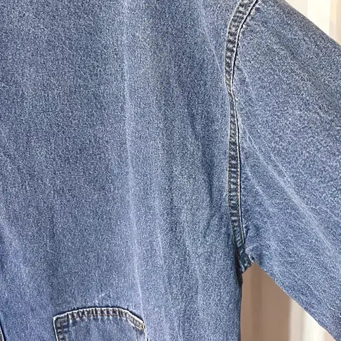 [BUNJANG] Denim Long Dress (Size 55.5-77) / 청 데님 롱 원피스 55반-77 거의새것