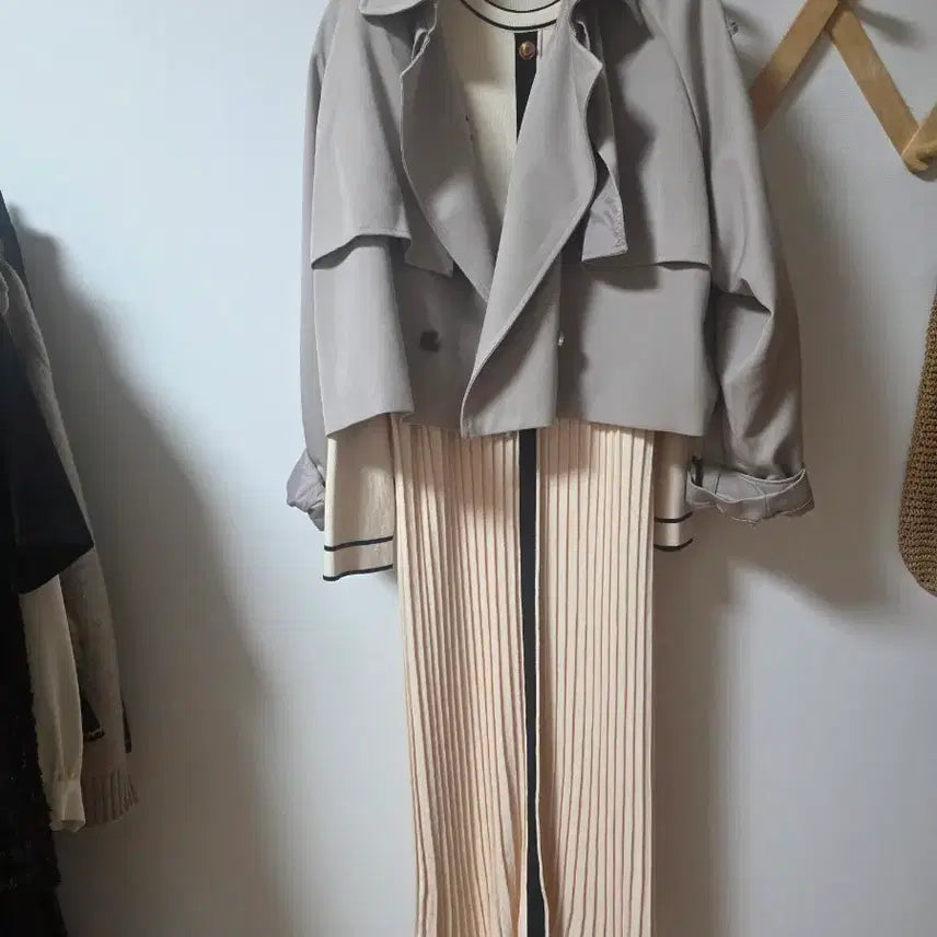 [BUNJANG] 8 Seconds Trench Short Jacket and Long Dress / 트렌치숏쟈켓 롱원피스 에잇세컨즈조끼등