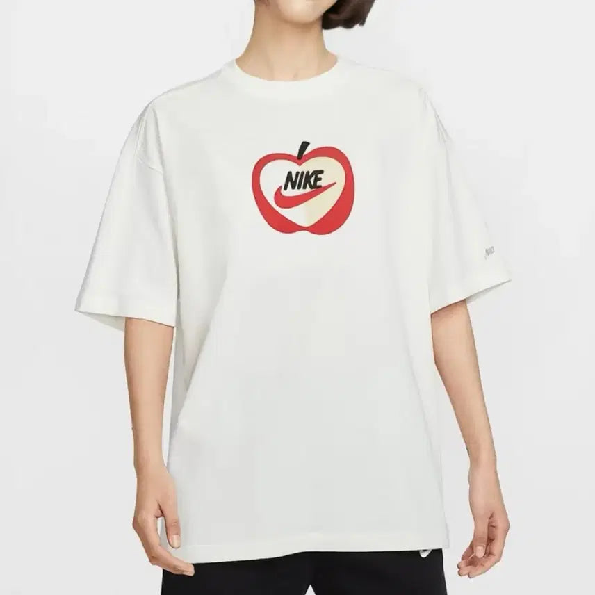 [BUNJANG] Nike Apple Oversized T-shirt (Women&