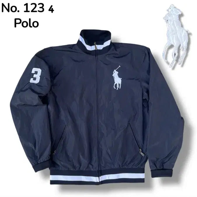 [SOLD OUT] 90s 폴로 빅포니 대대장 바람막이 트랙자켓 XL